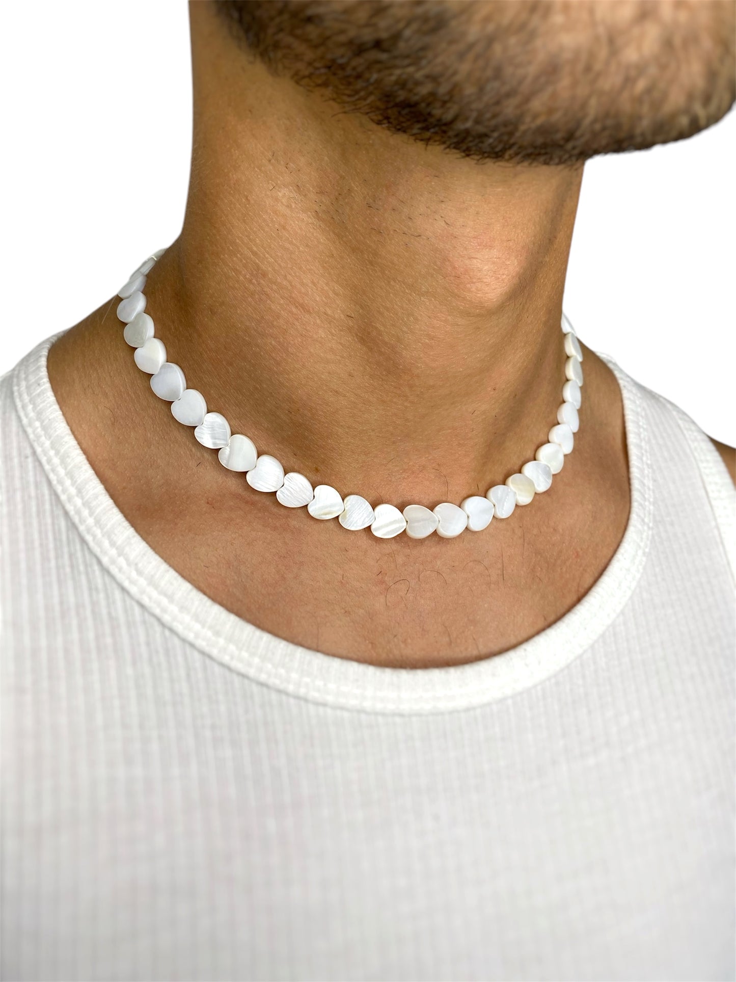 HEART SEASHELL BEAD NECKLACE