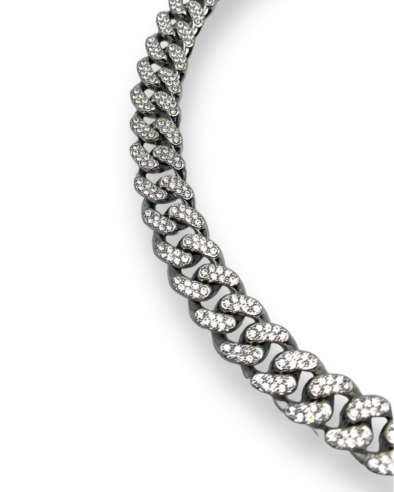 RHINESTONE CUBAN CHAIN FVCKJEWELS