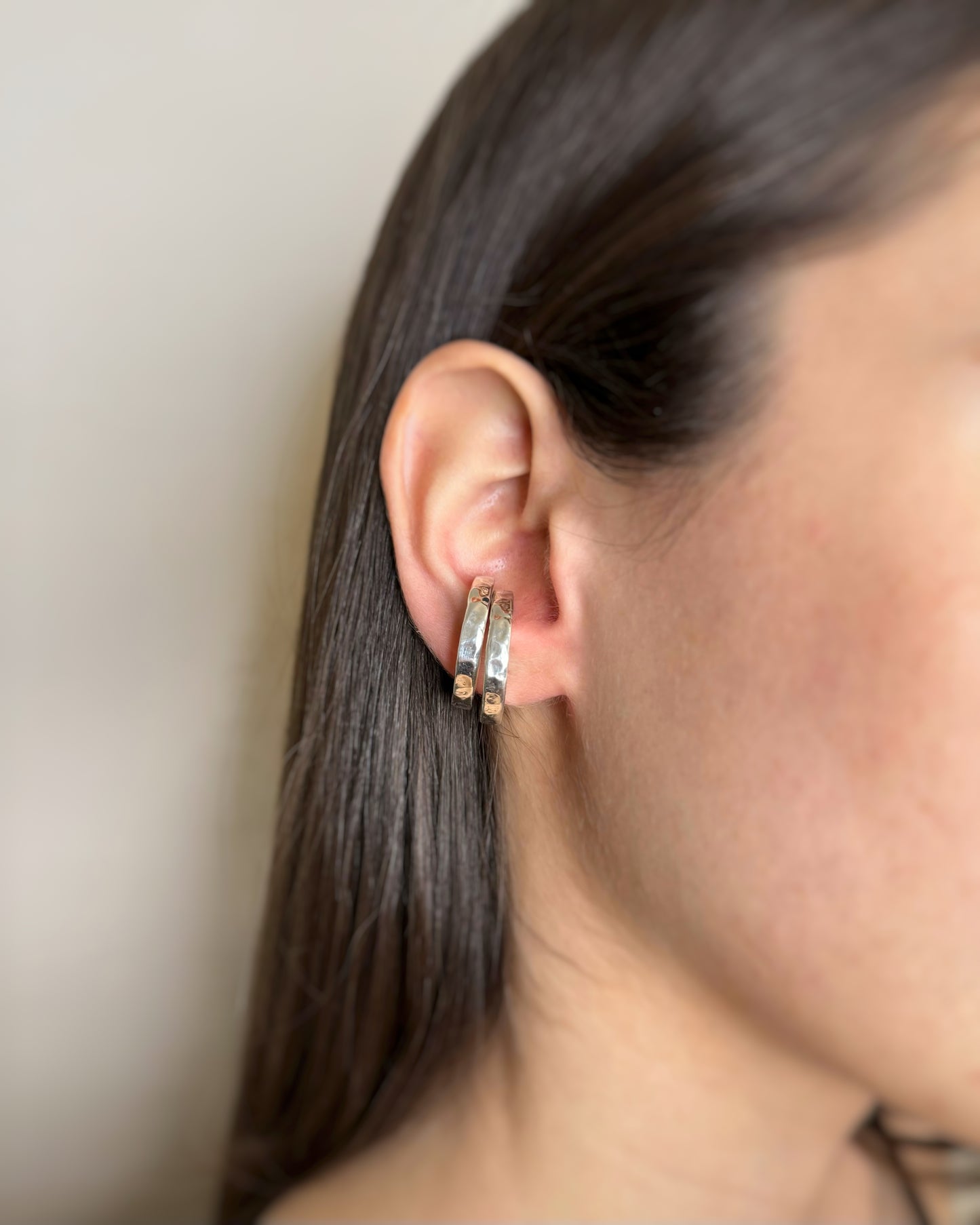 SILVER 925° PUNCHED EAR CUFF