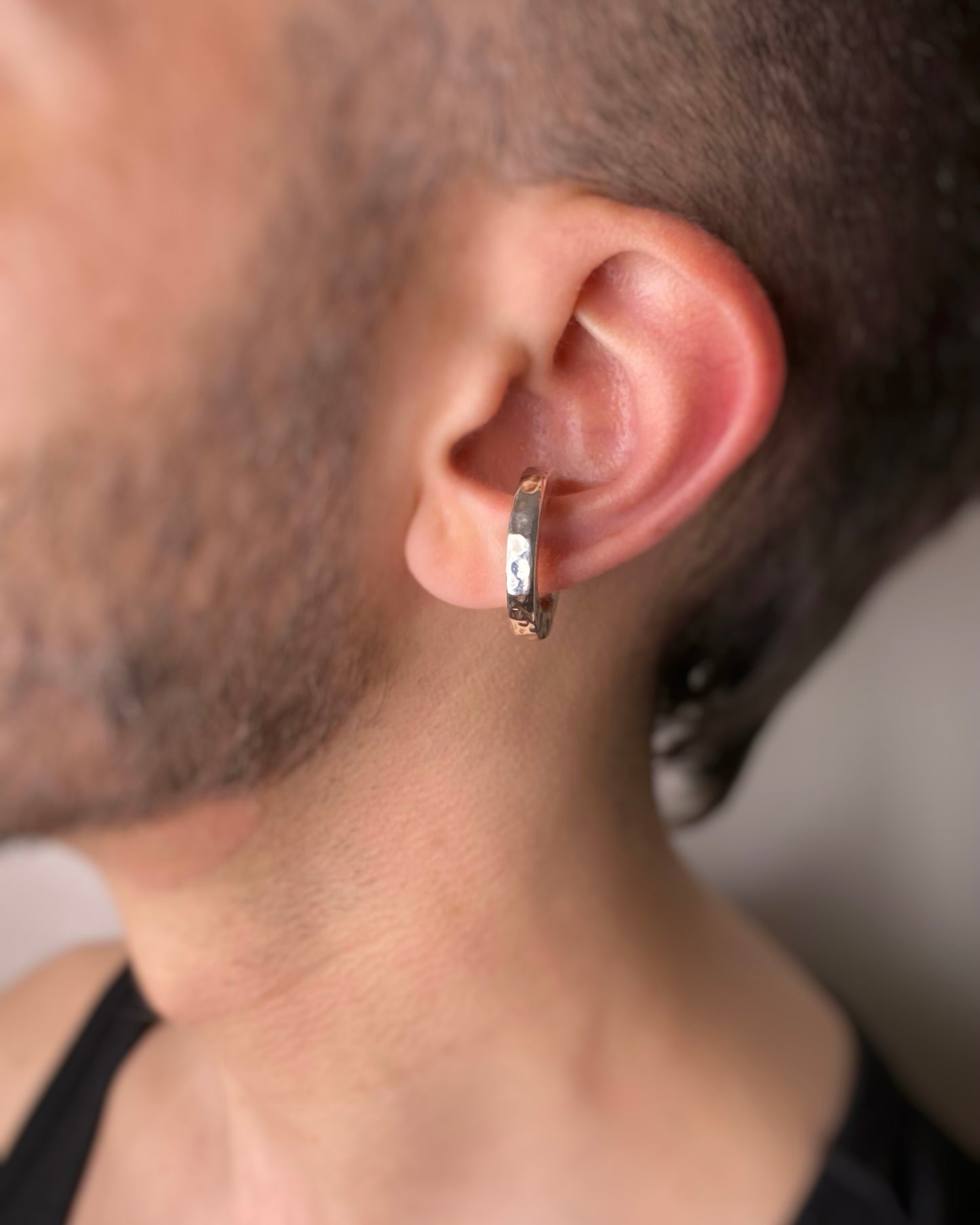 SILVER 925° PUNCHED EAR CUFF