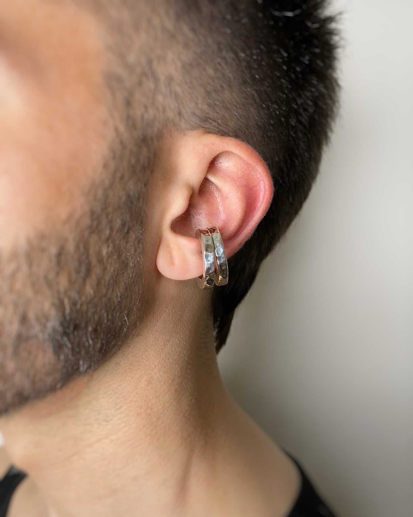 SILVER 925° PUNCHED EAR CUFF