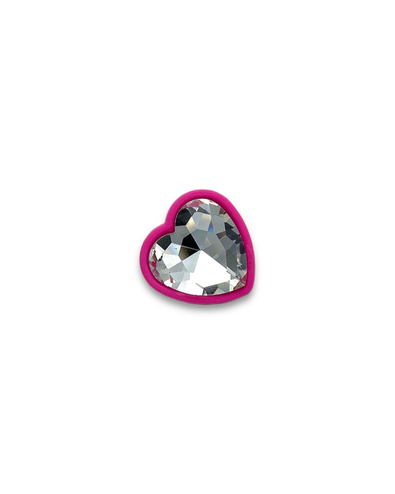 RESIN HEART CRYSTAL EARRINGS