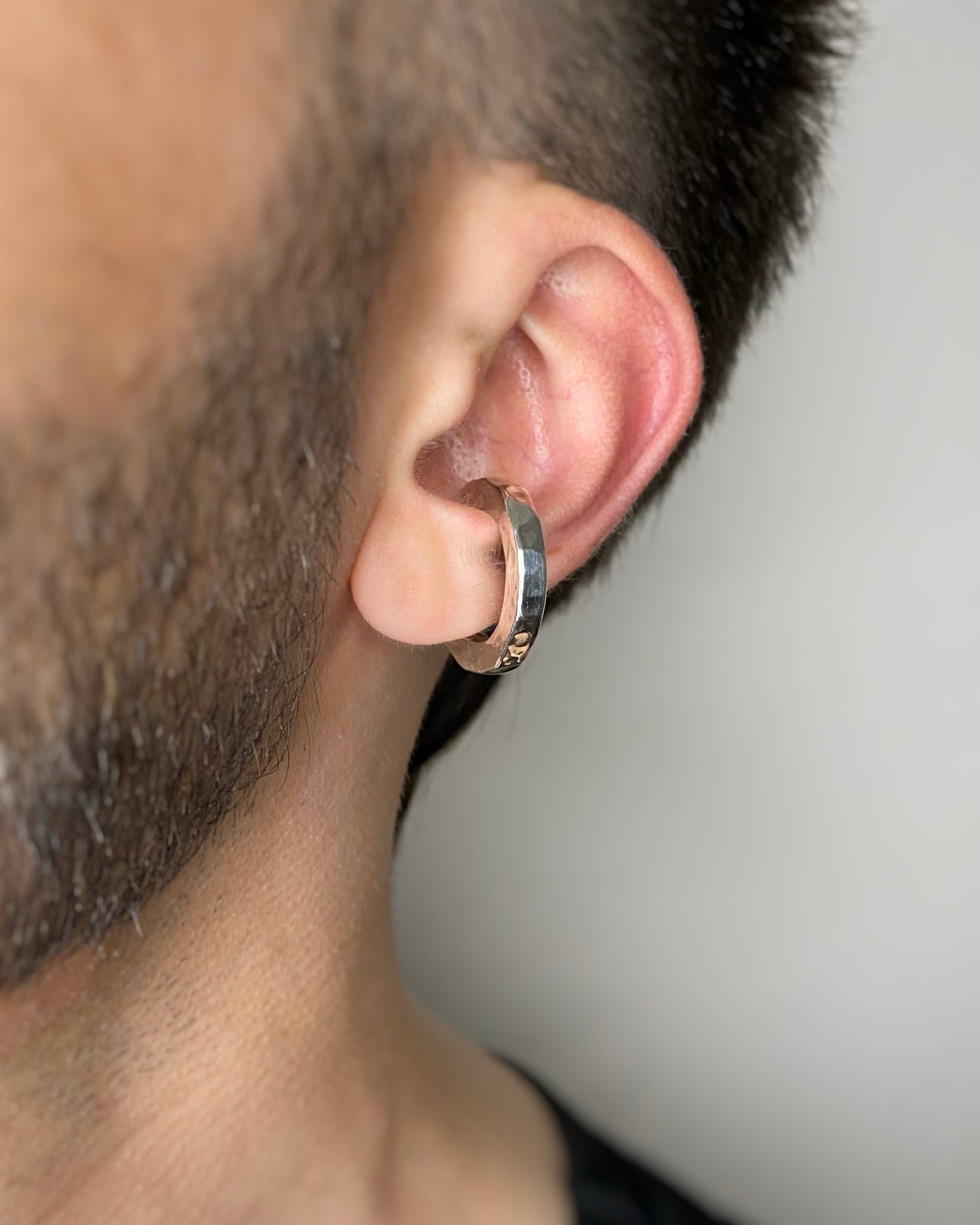 SILVER 925° PUNCHED EAR CUFF