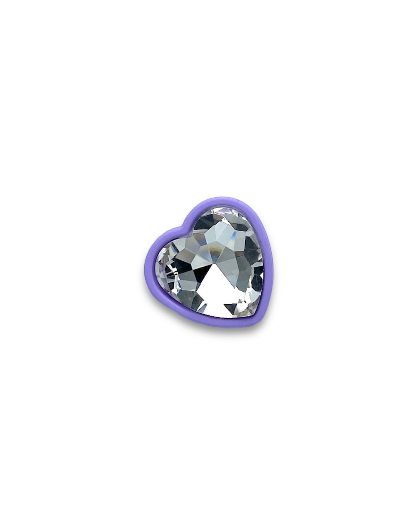 RESIN HEART CRYSTAL EARRINGS