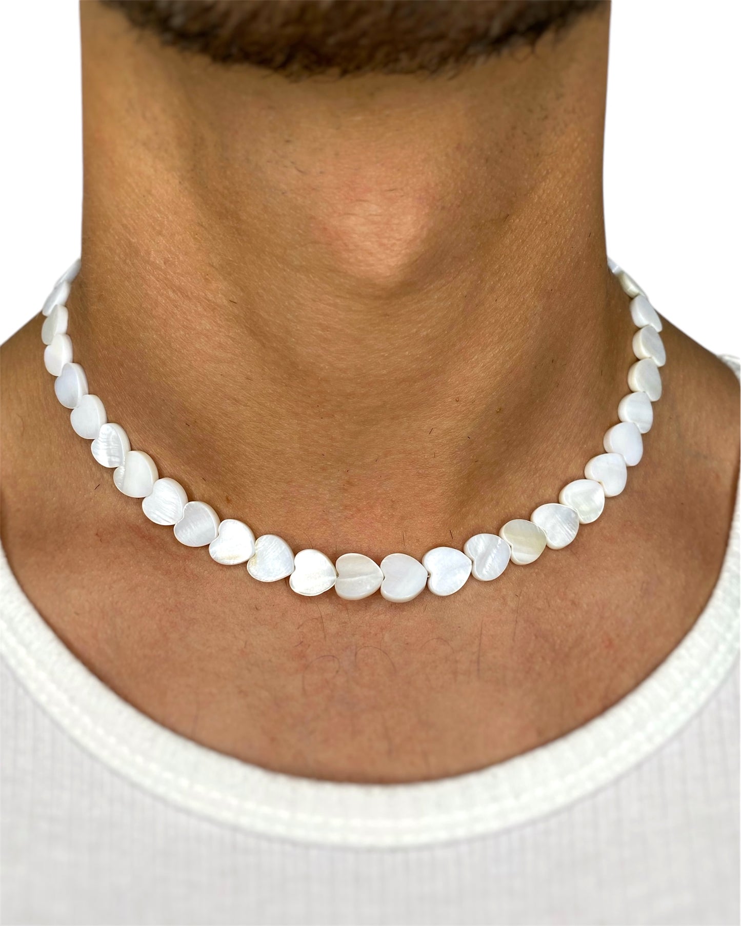 HEART SEASHELL BEAD NECKLACE
