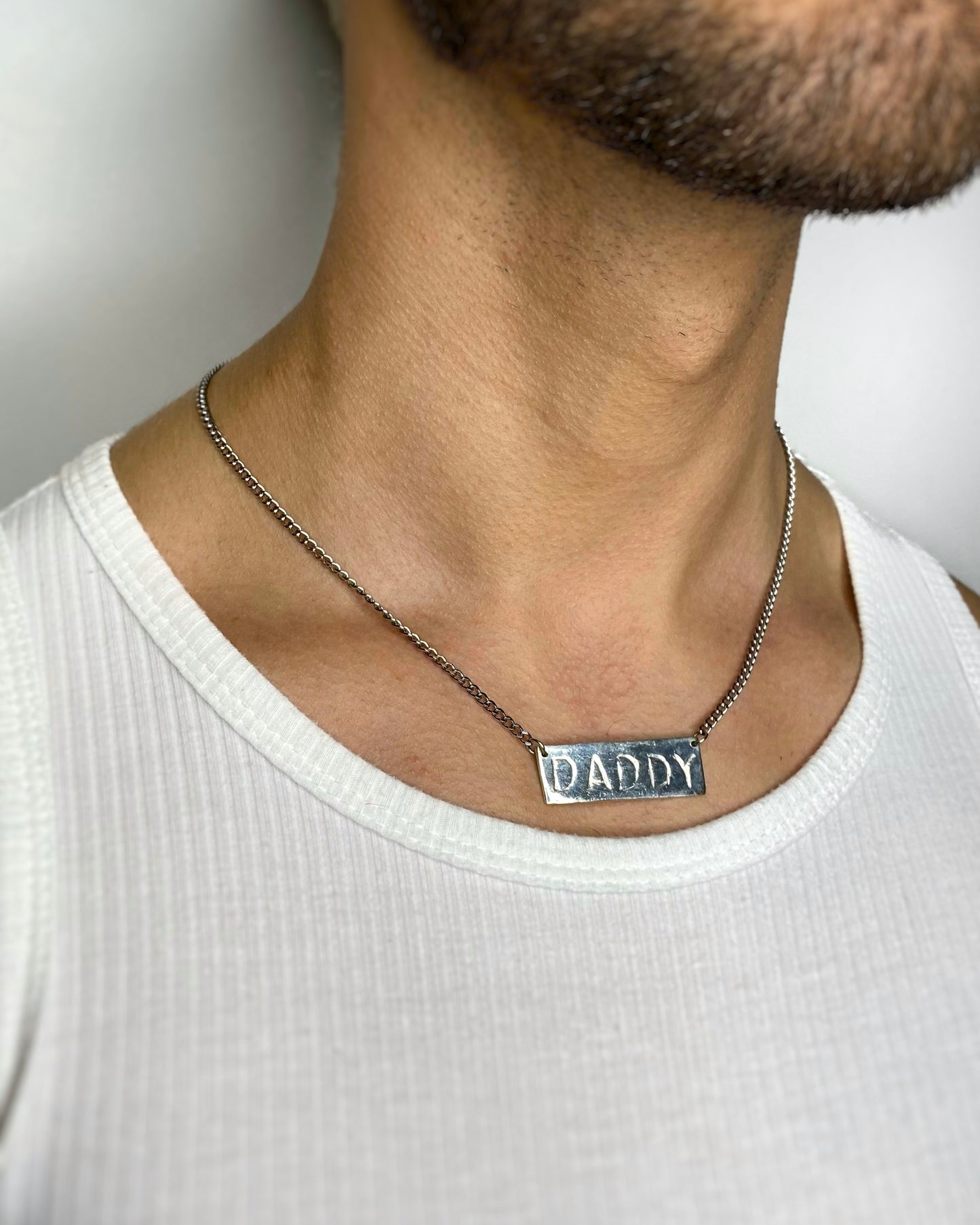 DADDY SILVER 925° ID CHAIN