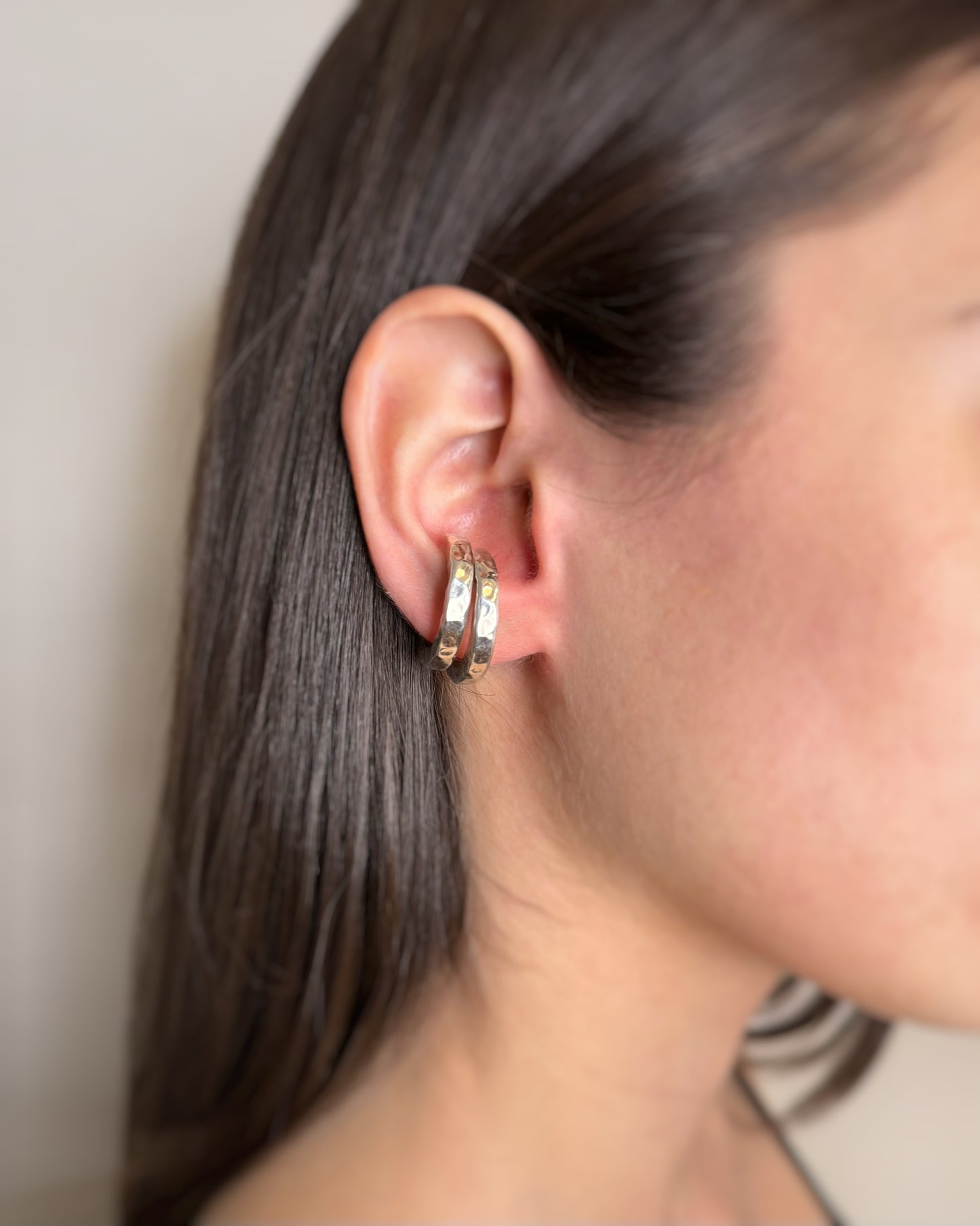 SILVER 925° PUNCHED EAR CUFF