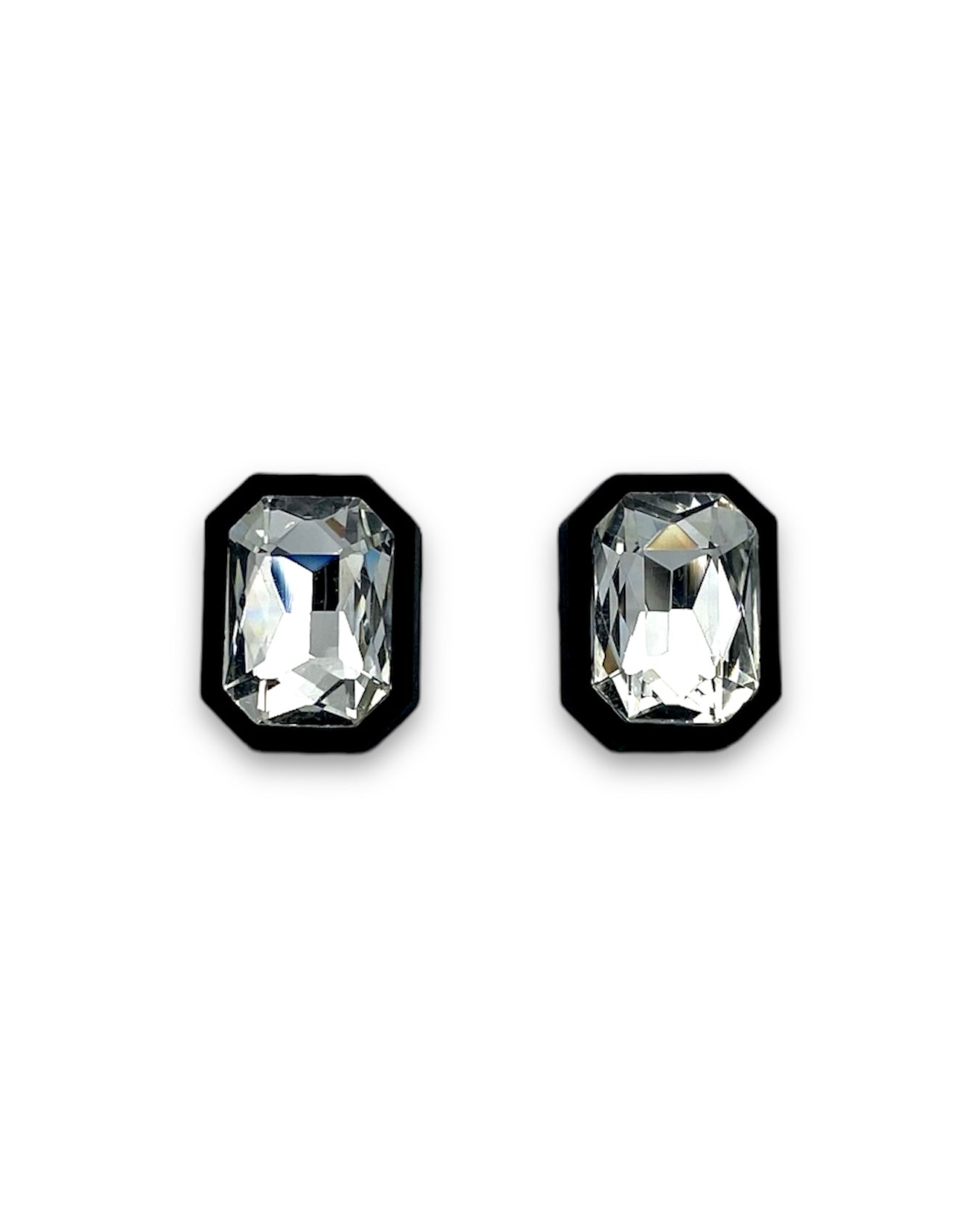 RESIN RADIANT CRYSTAL EARRINGS