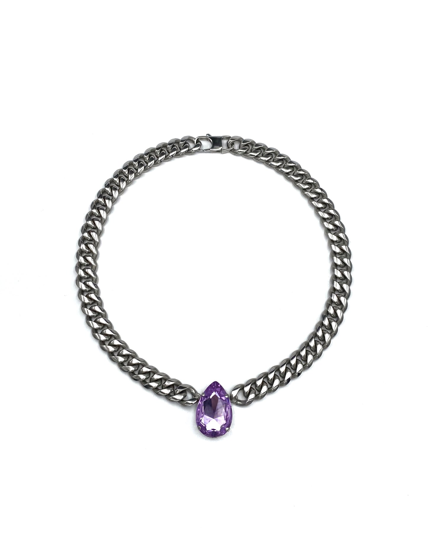 CUBAN CHAIN TEARDROP PENDANT FVCKJEWELS