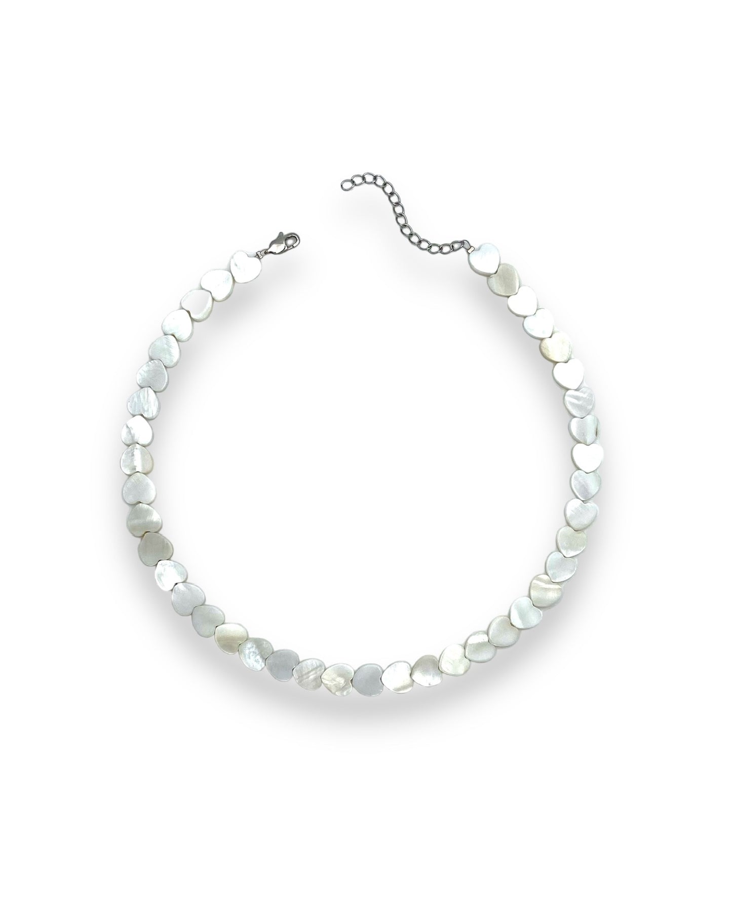 HEART SEASHELL BEAD NECKLACE FVCKJEWELS
