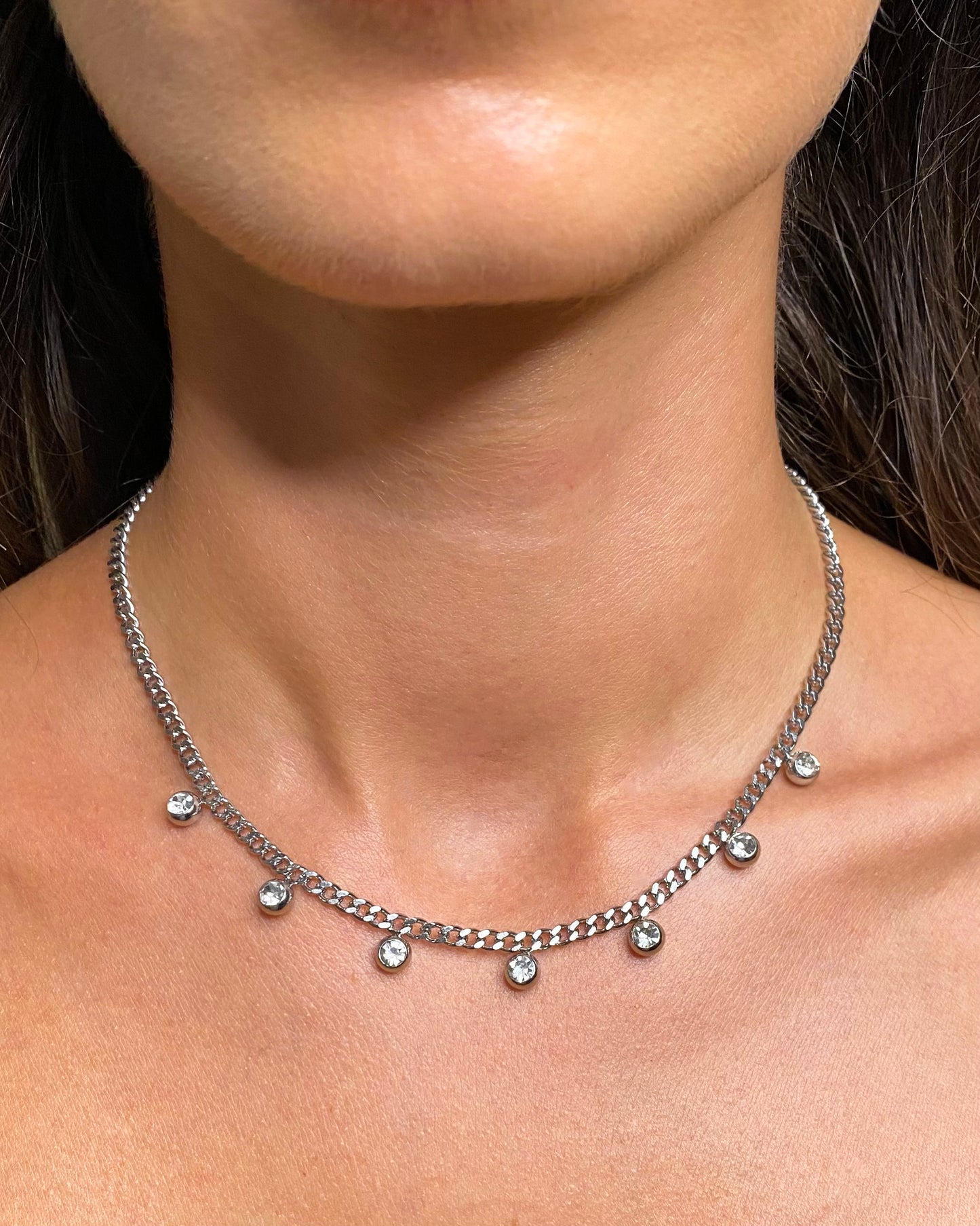 CHARM CHAIN SILVER NECKLACE FVCKJEWELS
