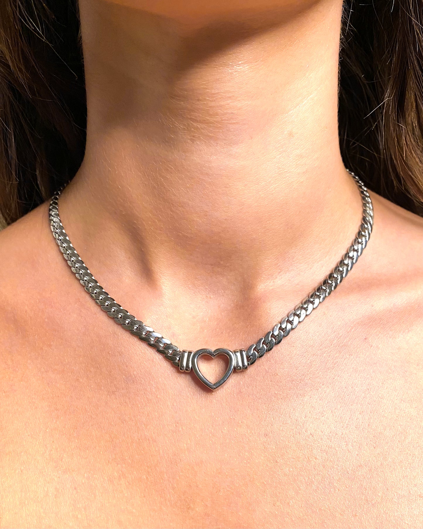 HEART SILVER NECKLACE FVCKJEWELS