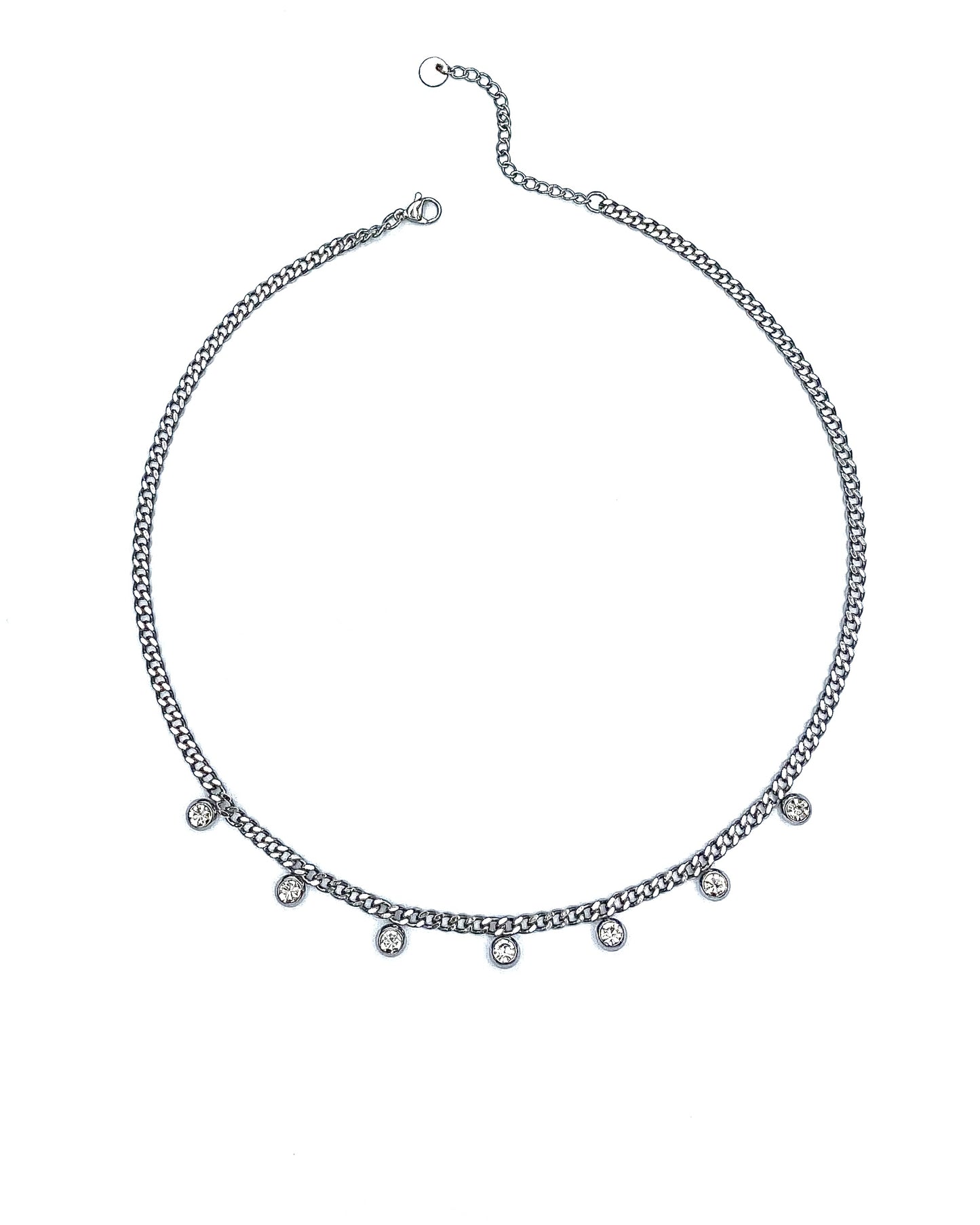 CHARM CHAIN SILVER NECKLACE FVCKJEWELS