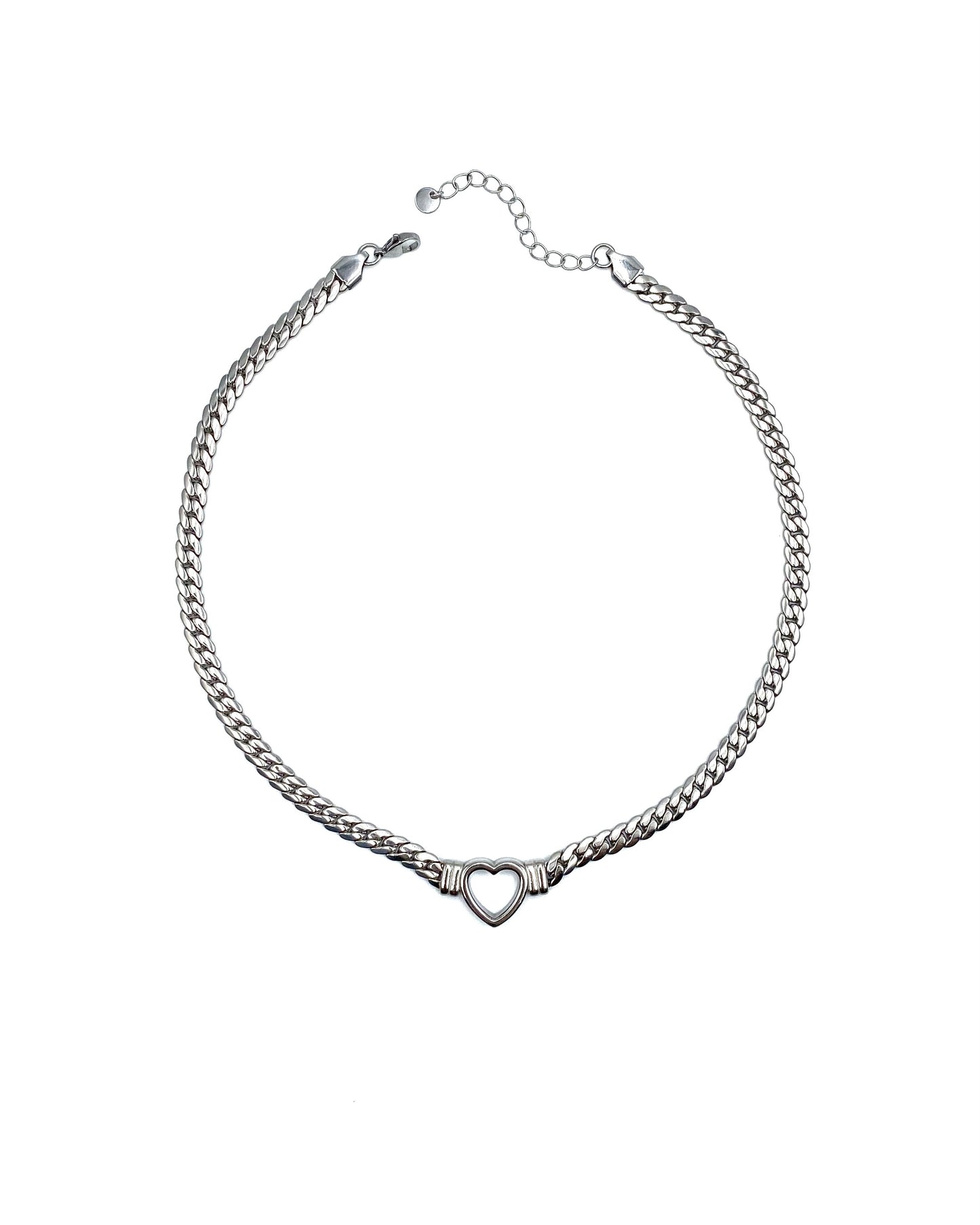 HEART SILVER NECKLACE FVCKJEWELS
