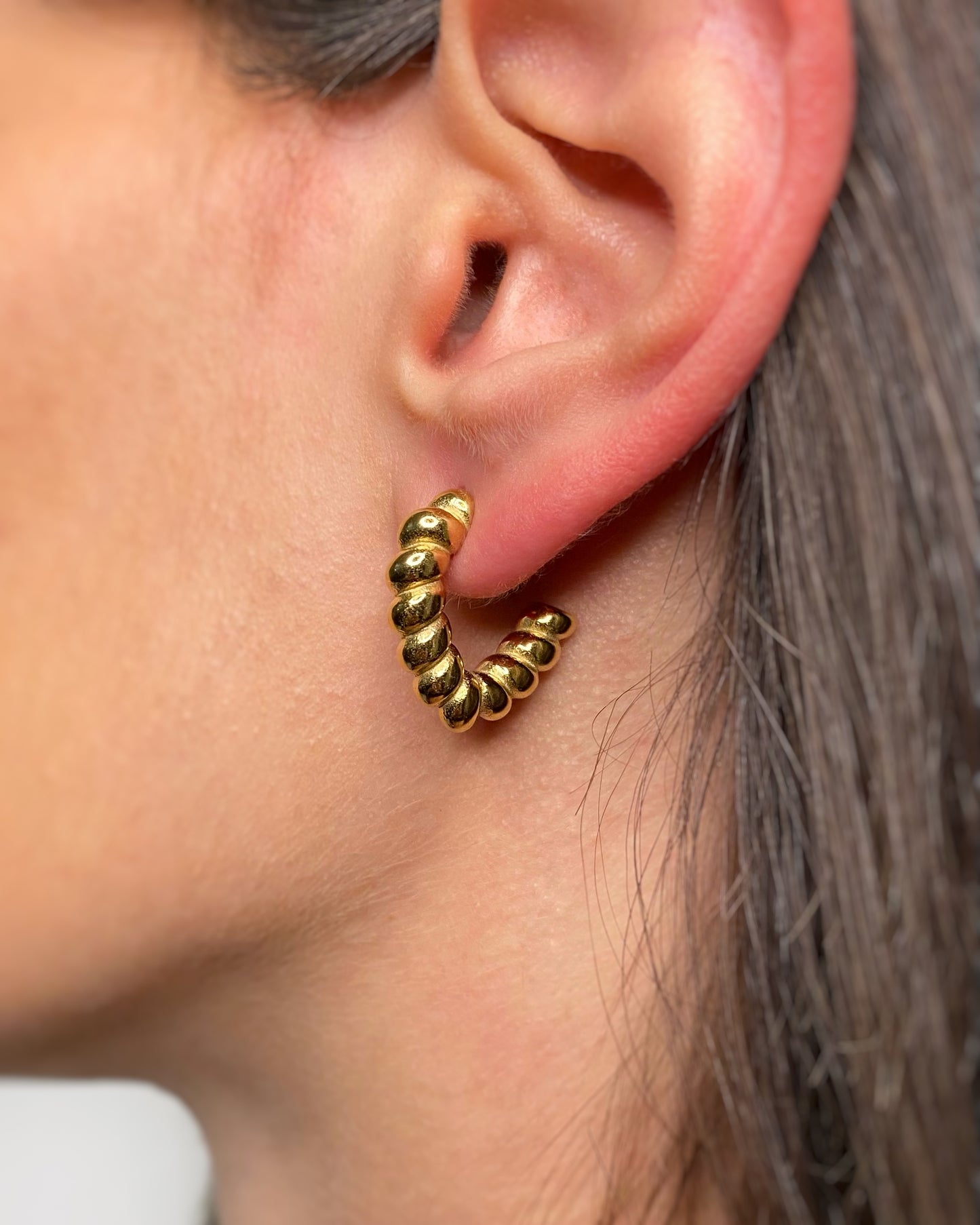 HEART TWISTED EARRINGS FVCKJEWELS