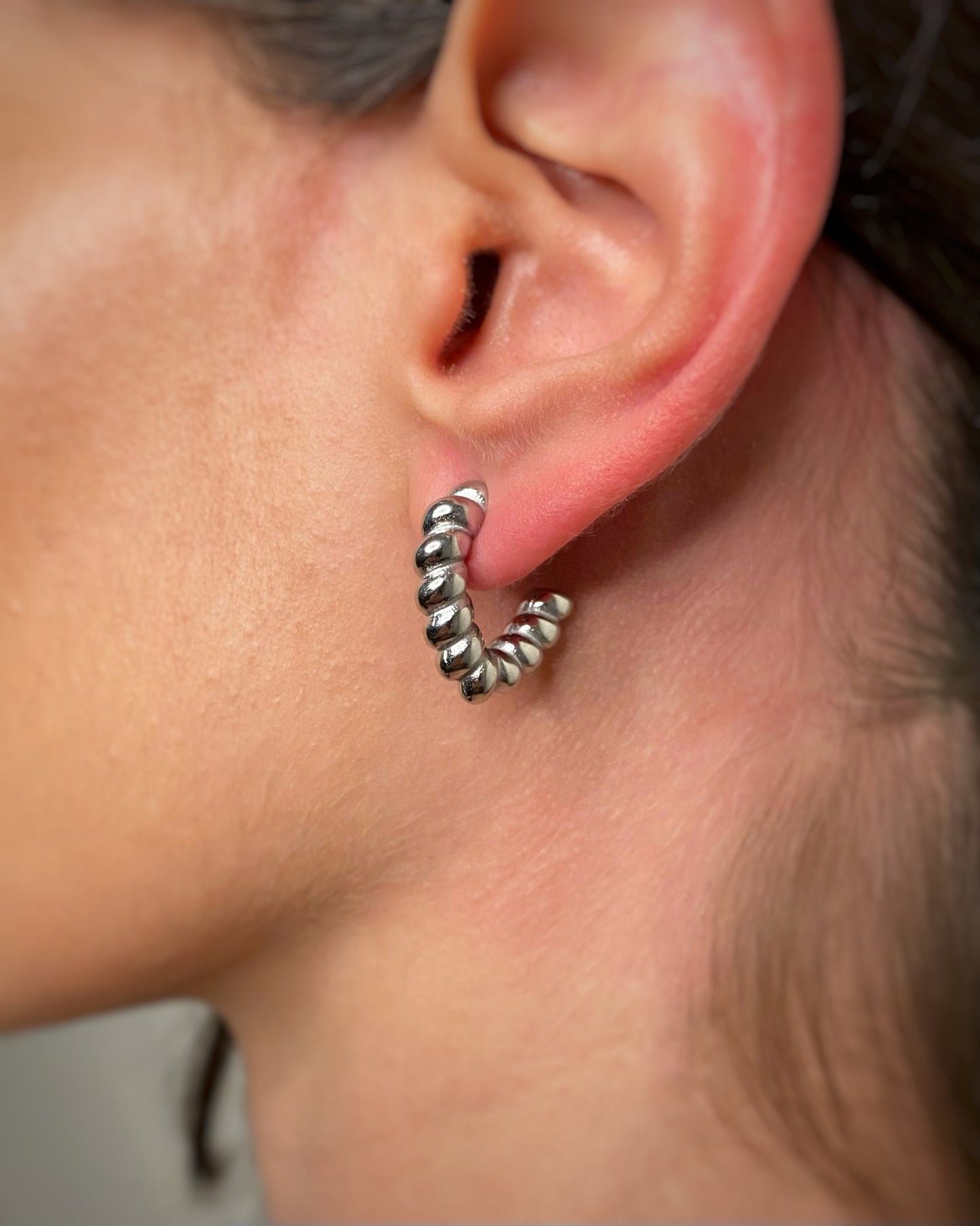 HEART TWISTED EARRINGS FVCKJEWELS