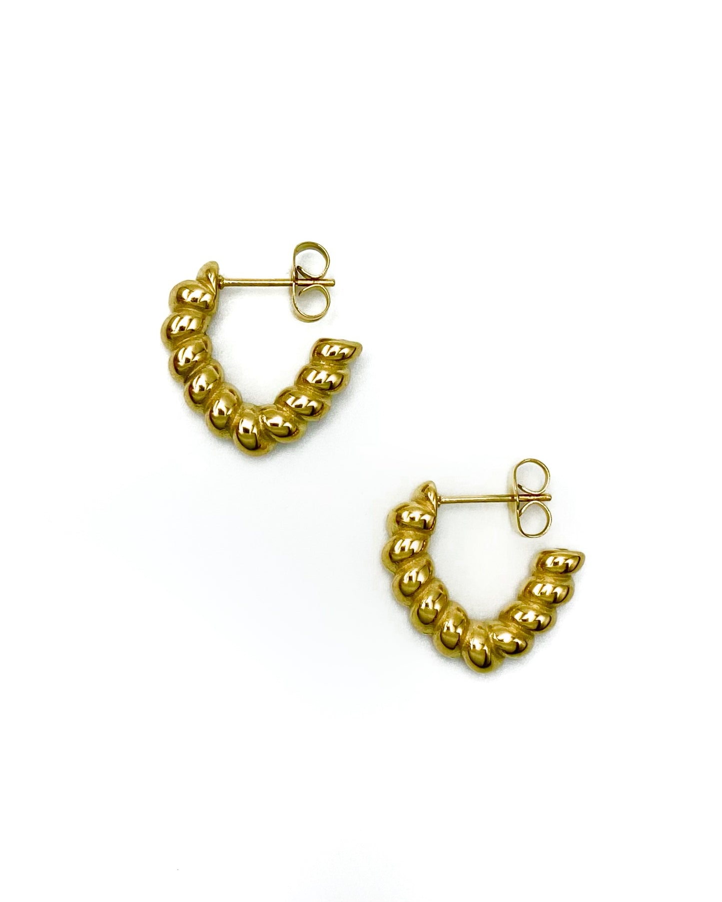 HEART TWISTED EARRINGS FVCKJEWELS