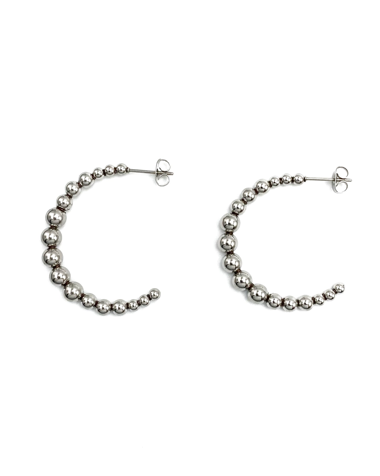 BEADED C SHAPE EARRINGS FVCKJEWELS
