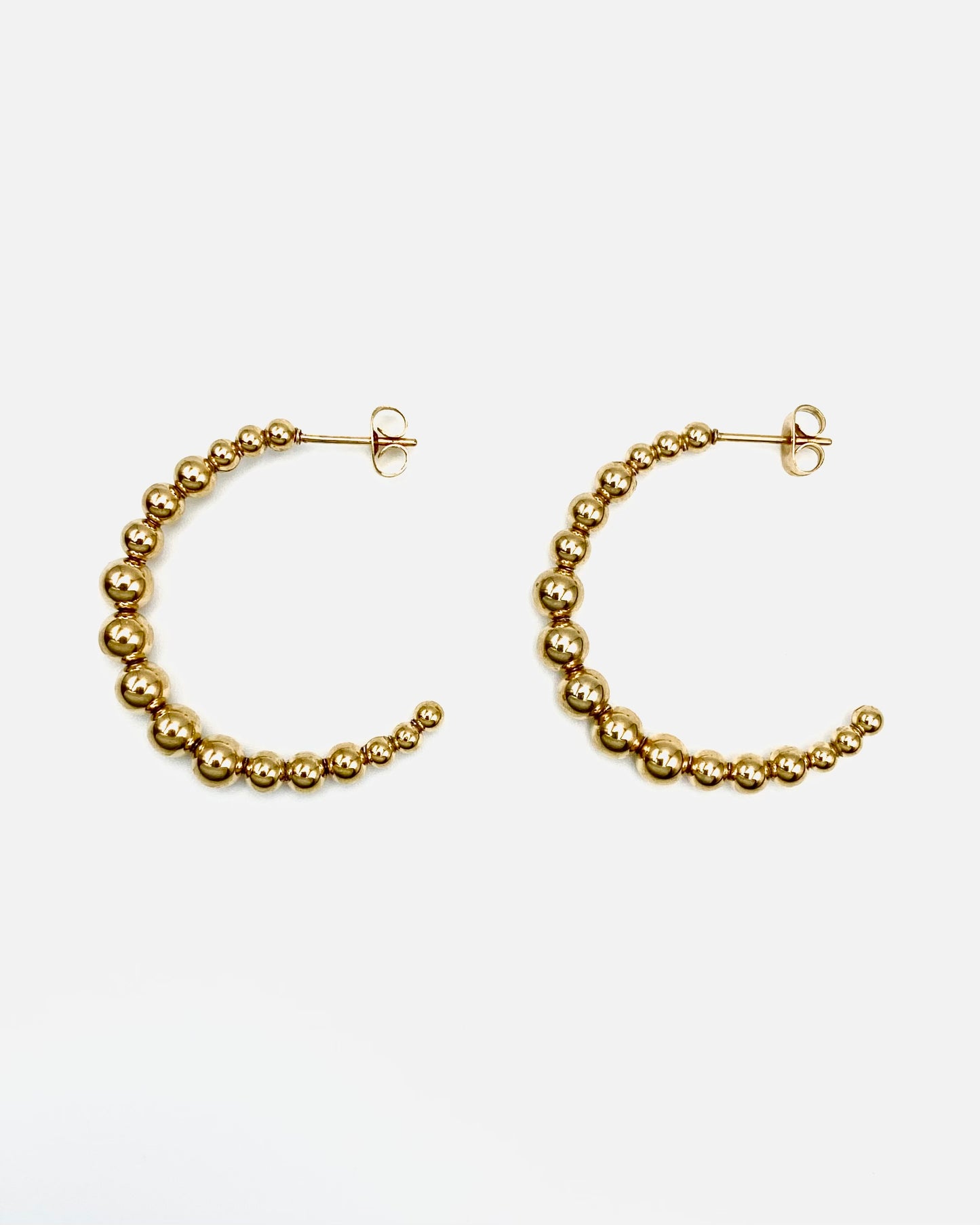 BEADED C SHAPE EARRINGS FVCKJEWELS