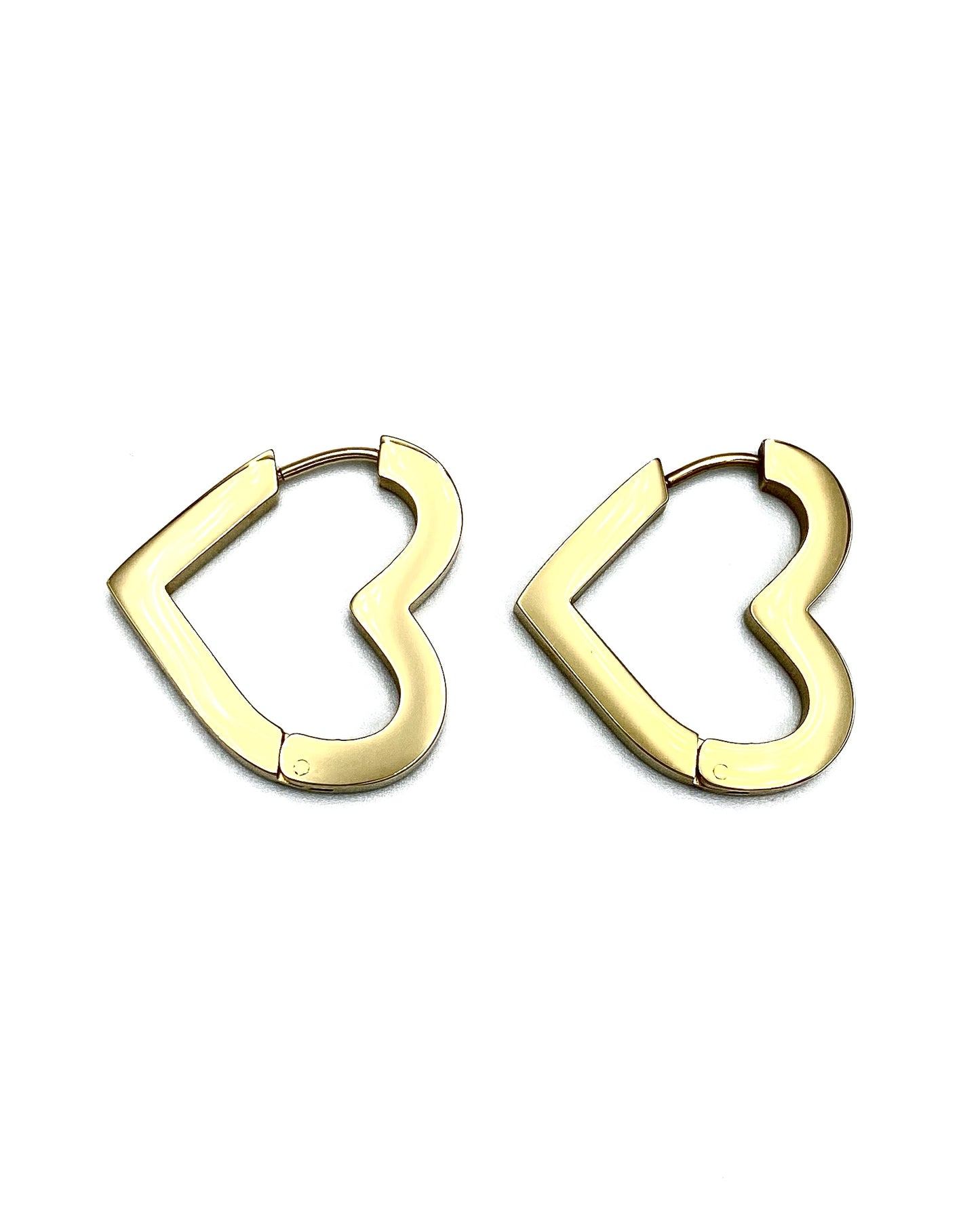 HEART HOOP EARRINGS FVCKJEWELS