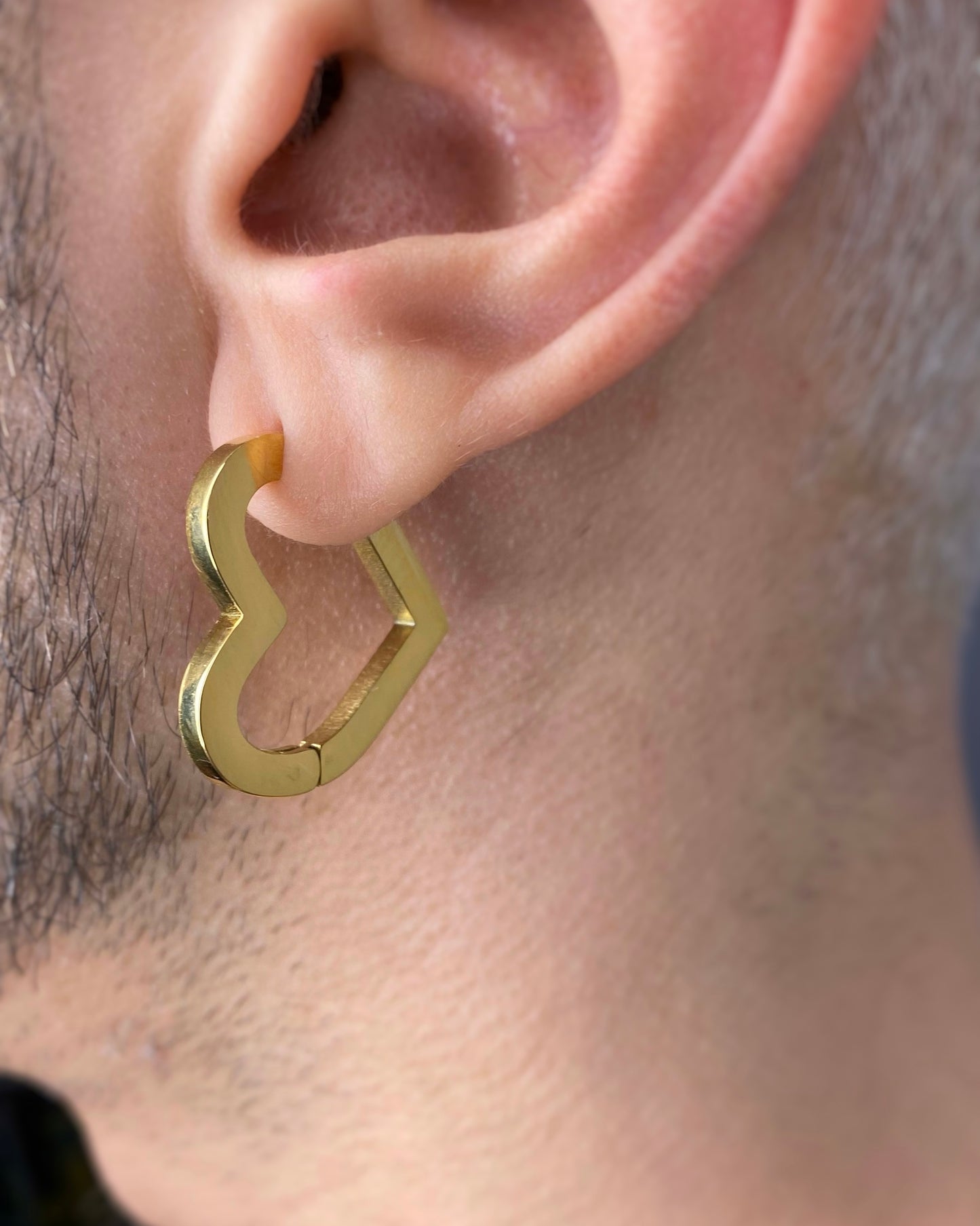 HEART HOOP EARRINGS FVCKJEWELS