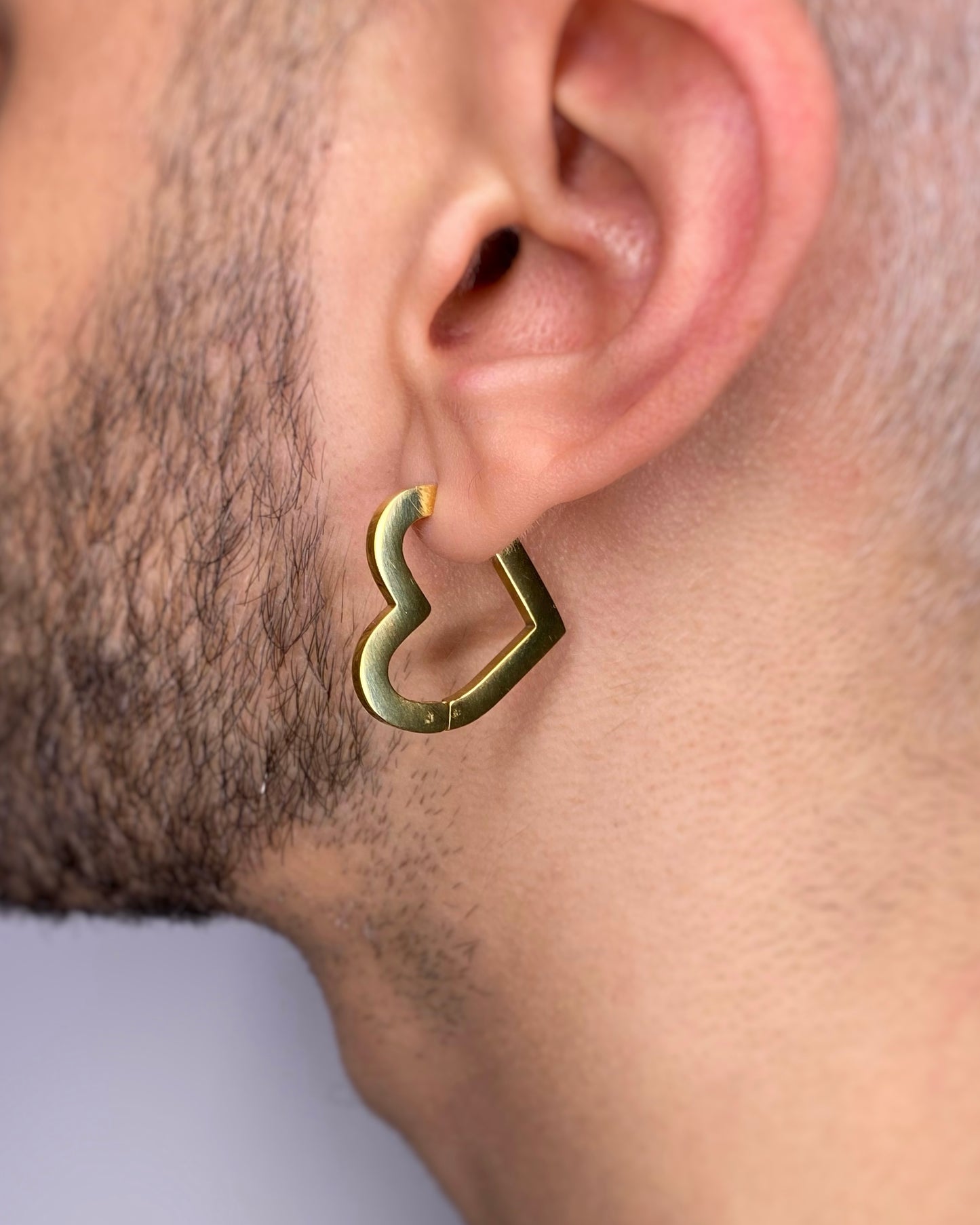 HEART HOOP EARRINGS FVCKJEWELS