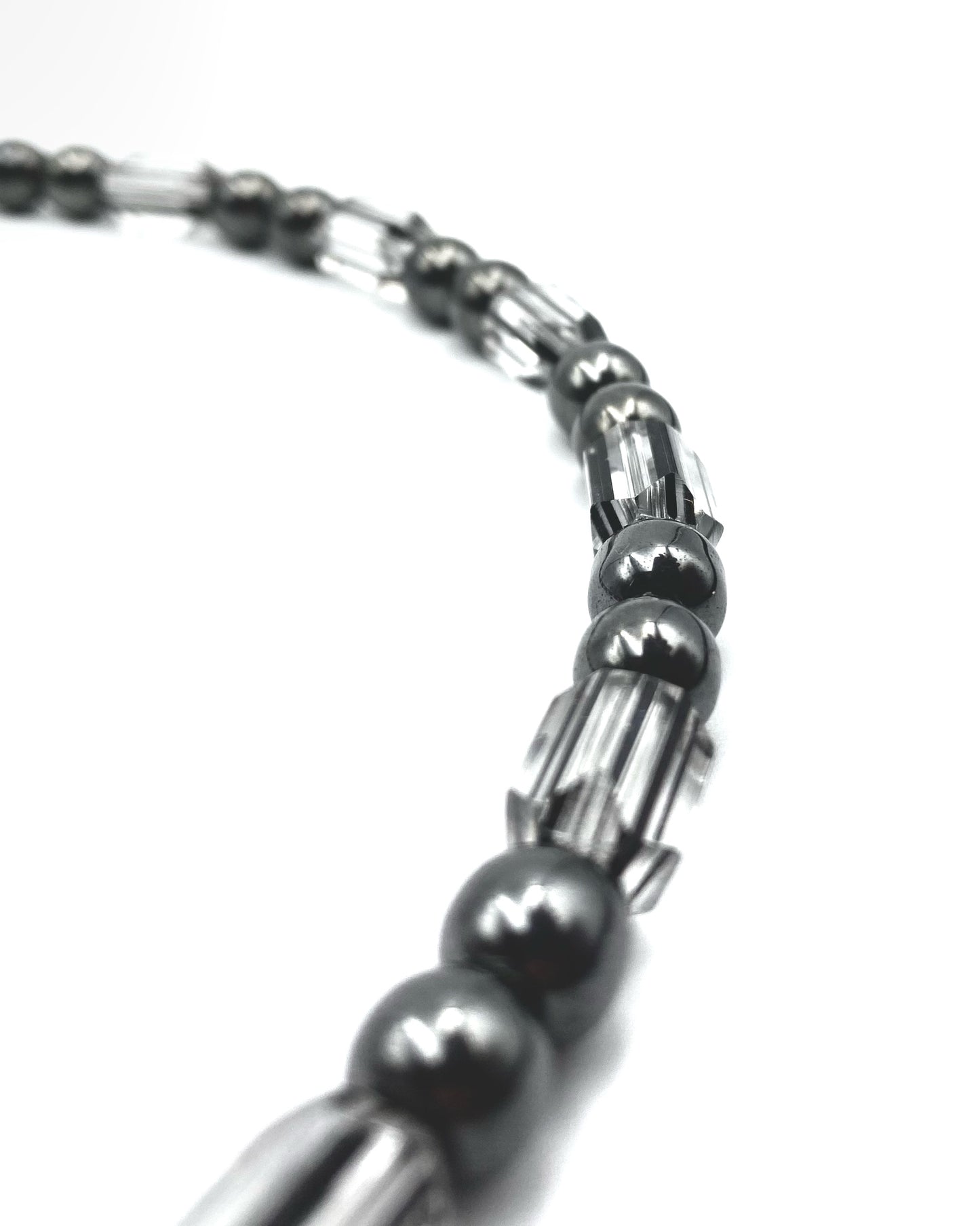 BOX BEAD AND STONE NECKLACE FVCKJEWELS