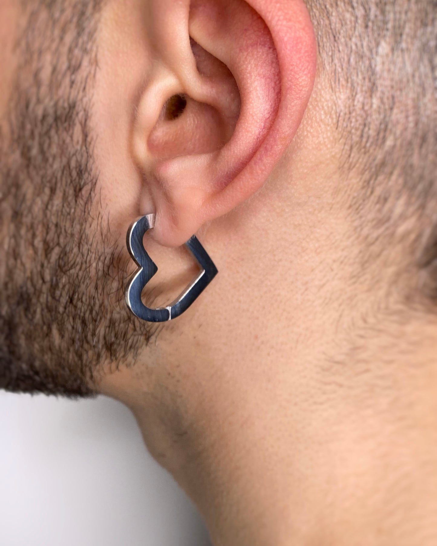 HEART HOOP EARRINGS FVCKJEWELS