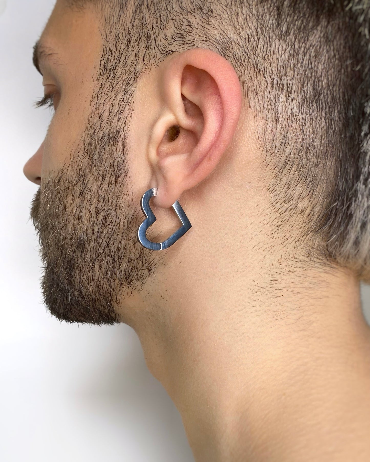 HEART HOOP EARRINGS FVCKJEWELS